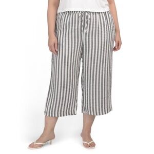NWT JANE & DELANCEY Meteorite Plus Montorse Striped Pants SZ 2X